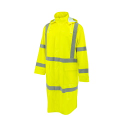 Radians RW08C Class 3 Hi-Vis Self-Extinguishing Rain Coat Lime