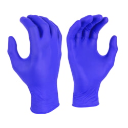 Radians RWG9413 3 Mil Nitrile Disposable Examination Gloves Blue