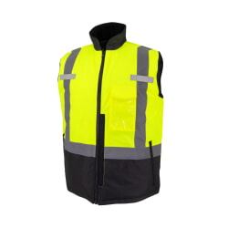 Radians SJV41B-Green Class 2 Hi-Vis Reversible Insulated Vest