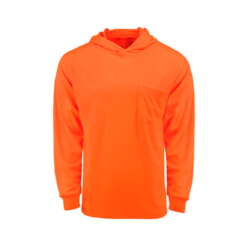 Radians ST61N Orange Hooded Mesh Long Sleeve Shirt w/ UV Protection