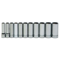 Williams JHWWSSD-11RC 1/2" Drive 12-Point Deep Socket Set 11 Pieces SAE