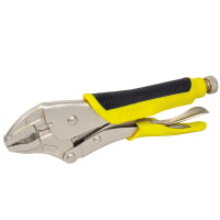 Surtek 115096 Bi-material Handle Straight Jaw Locking Pliers 10" Length
