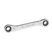 Urrea 1181M Chrome Offset Reversible Ratcheting Box End Wrench 6-Point 7 x 8 mm