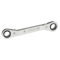 Urrea 1181 Chrome Offset Ratcheting Box End Wrench Reversible 12 Point 1/4" x 5/16"
