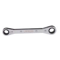 Urrea 1191 Chrome Flat Ratcheting Box End Wrench 12 Point 1/4" x 5/16"