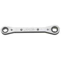 Urrea 1192M Chrome Flat Ratcheting Box End Wrench 12 Point 9 x 10 mm