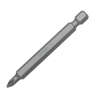 URREA 12024 1/4" Hex Shank Power Drive Phillips Bit, Tip Size PH 3, Total Length 2-3/4" Industrial Duty