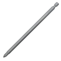 URREA 12062 1/4" Hex Shank Power Drive Phillips Bit, Tip Size PH 2, Total Length 6" Industrial Duty