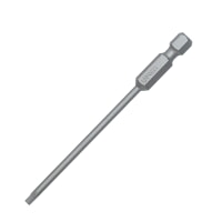 Urrea 16320 Industrial-Duty 1/4" Hex Power Drive Torx Bit, Tip Size T20, Total Length 3-1/2"
