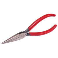 URREA 220G Mega Duty Electrician Pliers Flat Conical Long Nose Non-Cutting Pliers 6-5/8" Long