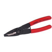 URREA 298 Wire Stripping Pliers with Crimper and Screw Cutter 8-1/4" Long