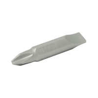 URREA 30004 1/4" Hex Drive Interchangeable Phillips Tip Size PH #2 And Slotted Screw Size 8-10 Screwdriver Bit, Length 1-1/2"