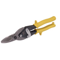 URREA 303S Straight Cut Aviation Tin Snips, Yellow Rubber Grip, 10" Length