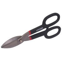 URREA 320G Industrial Duty Tin Snips with Rubber Grip 10" Length, 1-3/4" Cut Length