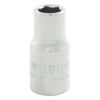 Surtek 4406M 1/4" Drive Standard 6-Point Metric Socket 6mm