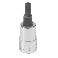 URREA 49904M 3/8" Drive Chrome Short Hex Bit Socket 4 mm