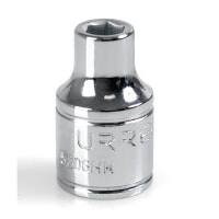 URREA 5206HM 3/8" Drive Chrome Standard Socket 6 Point 6 mm