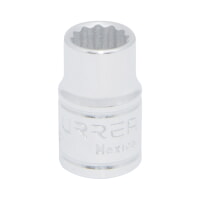 URREA 5206M 3/8" Drive Chrome Standard Socket 12 Point 6 mm