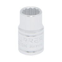 URREA 5210M 3/8" Drive Chrome Standard Socket 12 Point 10 mm