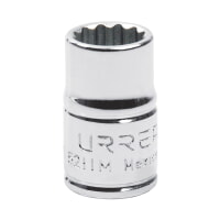 URREA 5211M 3/8" Drive Chrome Standard Socket 12 Point 11 mm