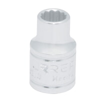 URREA 5214 3/8" Drive Chrome Standard Socket 12 Point 7/16"