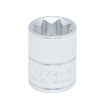 URREA 5216S 3/8" Drive Chrome Standard 8-Point Socket 1/2"