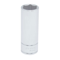 URREA 5324HM 1/2" Drive Chrome Deep Socket 6 Point 24 mm