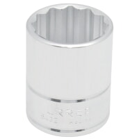 URREA 5429 1/2" Drive Chrome Standard Socket 12 Point 29/32"