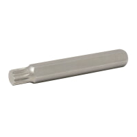 Urrea 60780 Industrial Duty 1/2" Hex Drive Bristol Bit, Tip Size M10, Total Length 2-7/8"