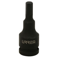 URREA 7290-5M 3/8" Drive Black Hex Impact Bit Socket 5 mm