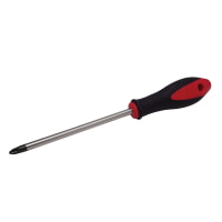 URR8687 Heavy-Duty Phillips Screwdriver, Bimaterial Handle, Round Shank, Tip Size PH 2, Blade Length 6"