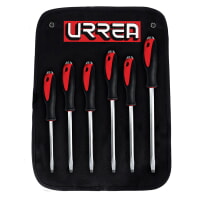 URREA 9100GA Striking Bimaterial Screwdriver Slotted Set 6 Pieces
