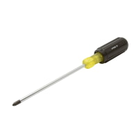 URREA 9486 Heavy Duty Cushion Grip Phillips Tip Screwdriver, Tip Size PH 3 Round Shank, Blade Length 6"