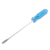 Surtek D304 Blue Slotted Screwdriver Round Shank, Tip Size 1/4", Blade Length 4"