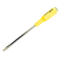 Surtek D416G Yellow Striking Screwdriver Square Shank Flat Tip Size 1/4", Blade Length 6"