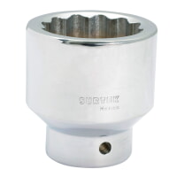 Surtek F5954 3/4" Drive Chrome Standard Socket 12 Point 1-11/16"