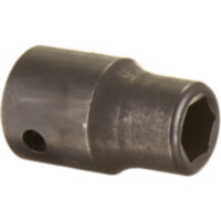 Williams 2-608 3/8" Drive Standard Impact Socket 6-Point SAE 1/4" Black Finish