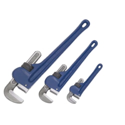 Williams 13544 Heavy Duty Cast Pipe Wrench Set 3-Piece (8", 12", 18")