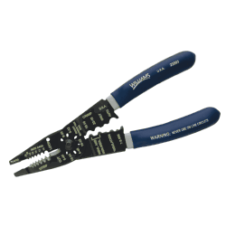 Williams 23503 Front-End Wire Stripper, 8-1/4" Length, Serrated Pliers