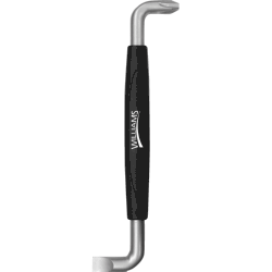 Williams 24101 Offset Screwdriver 3/16" Slotted x PH1 Phillips, 4" Length, Cushion Grip Handle