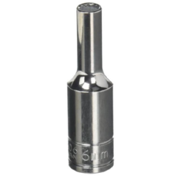 Williams 31806 3/8" Drive Chrome Deep Socket 12-Point Metric 6 mm