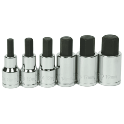 Williams JHW32904 Hex Bit Socket Set 1/2" Drive 6-Piece Metric