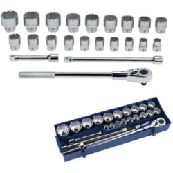Williams 33914 Socket And Drive Tool Set 3/4" Drive 23-Piece With Metal Box