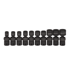 Williams 36910 10-Piece Universal 6-Point Impact Socket Set, 3/8" Drive METRIC