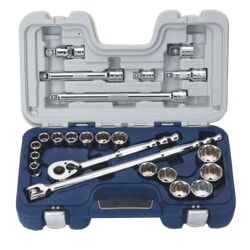 Williams 50609 1/2" Drive Basic Tool Set 23-Pieces in Rugged Case