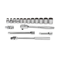Williams MSB-17F 12-Point Socket and DriveTool Set 3/8" Dr. 17-Pcs Tool Set Only