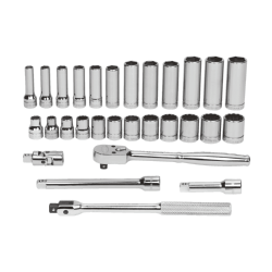 Williams MSB-29HF Socket and Drive Tool Set ONLY 3/8" Drive 29 Pcs, 6-Point