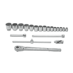 Williams MSH-20 12-Point Socket and Drive Tool Set 3/4" Drive 20 Piece Tools Only