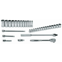 Williams MSS-33F 12-Point Socket And Drive Tool Set Only 1/2" Drive 33 Piece