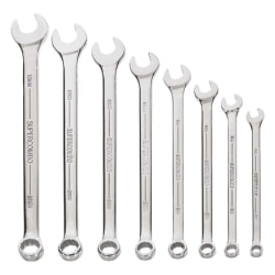 Williams MWS-1B Chrome Combination Wrench Set 8-Piece, 12 Point (6mm-13mm) In Pouch